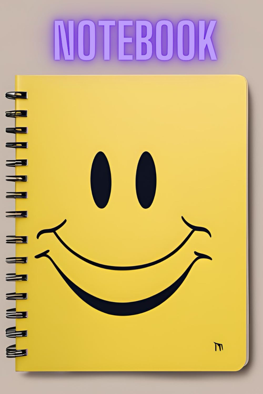 ler totalmente Notebook with a smiling motif: Size 6" x 9" 120 lined pages designed for you
