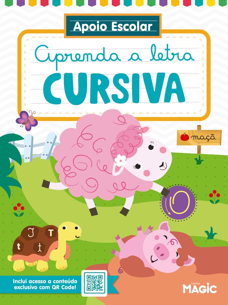 ler totalmente Apoio Escolar - Aprenda a letra cursiva: Ovelha Rosa na Escola