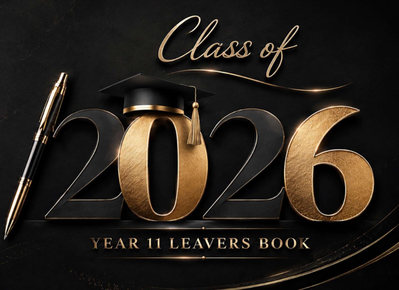 Class of 2026 Year 11 Leavers Book: Elegant Gold & Black Marble Memory Book | Keepsake Autograph Journal for Student Photos and Farewell Messages baixar livro de graça