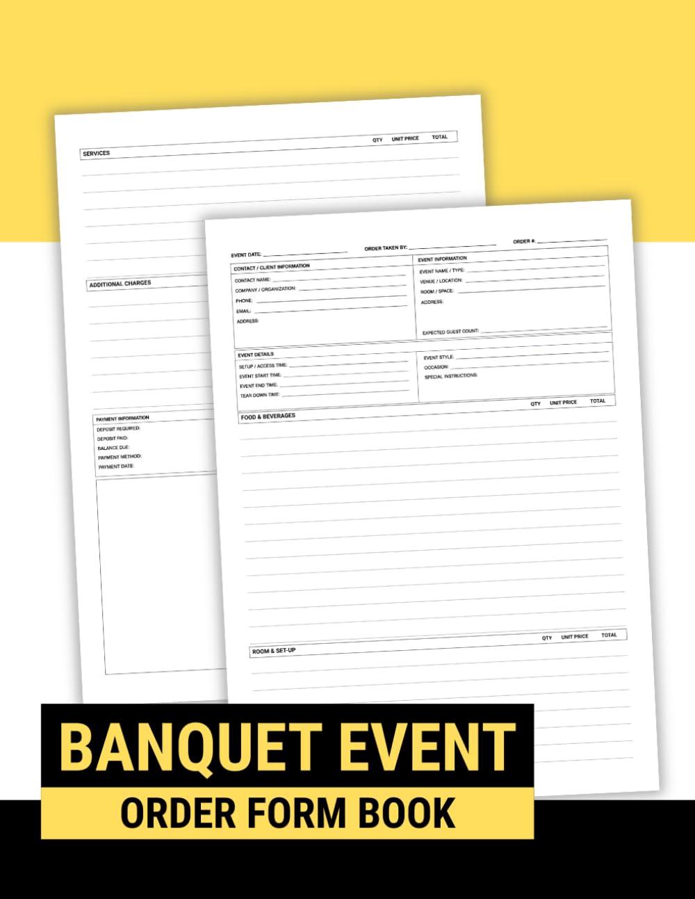 Banquet Event Order Form Book