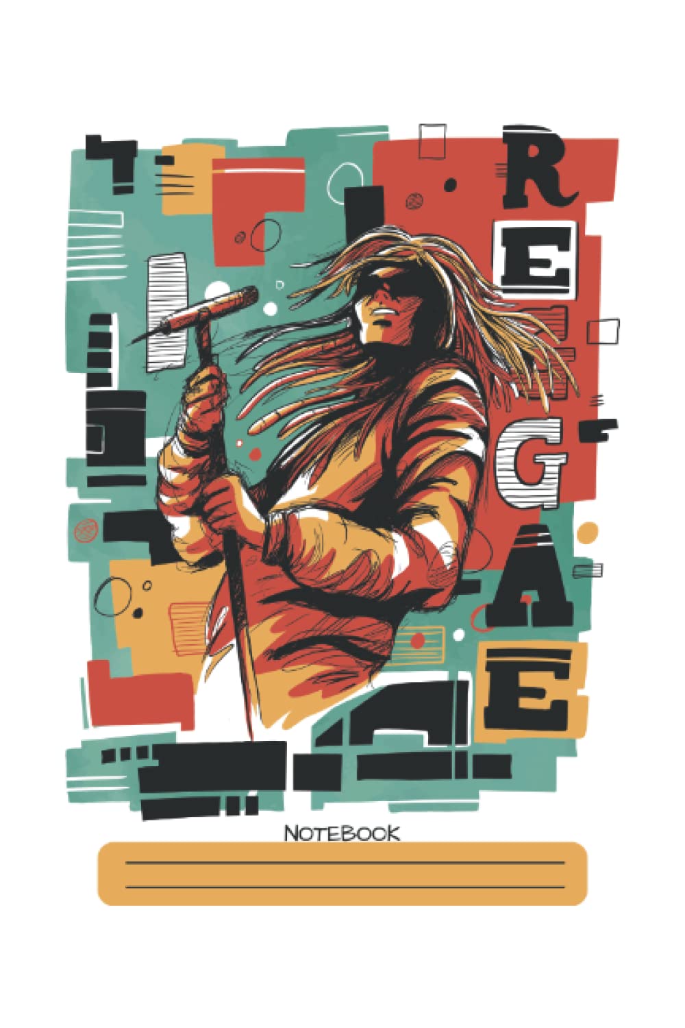 Reggae Music Abstract Style Notebook: 6"x9" Notepad for Reggea Music Lovers baixar o livro de graça