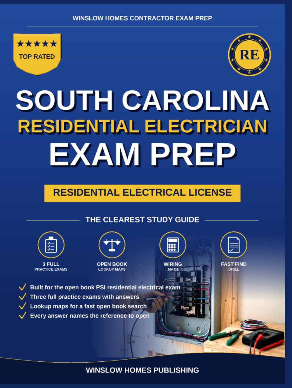 ler totalmente South Carolina Residential Electrician Exam Prep: The Open Book Study Guide to Pass Your Residential Electrician Exam, With 300+ Practice Questions, 3... Tab Set (Winslow Homes Contractor Exam Prep)
