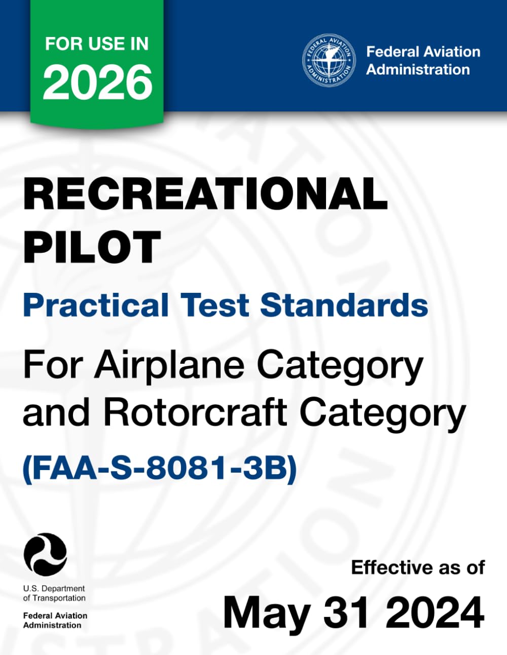 Recreational Pilot Practical Test Standards for Airplane Category and Rotorcraft Category (FAA-S-8081-3B) baixar o livro de graça