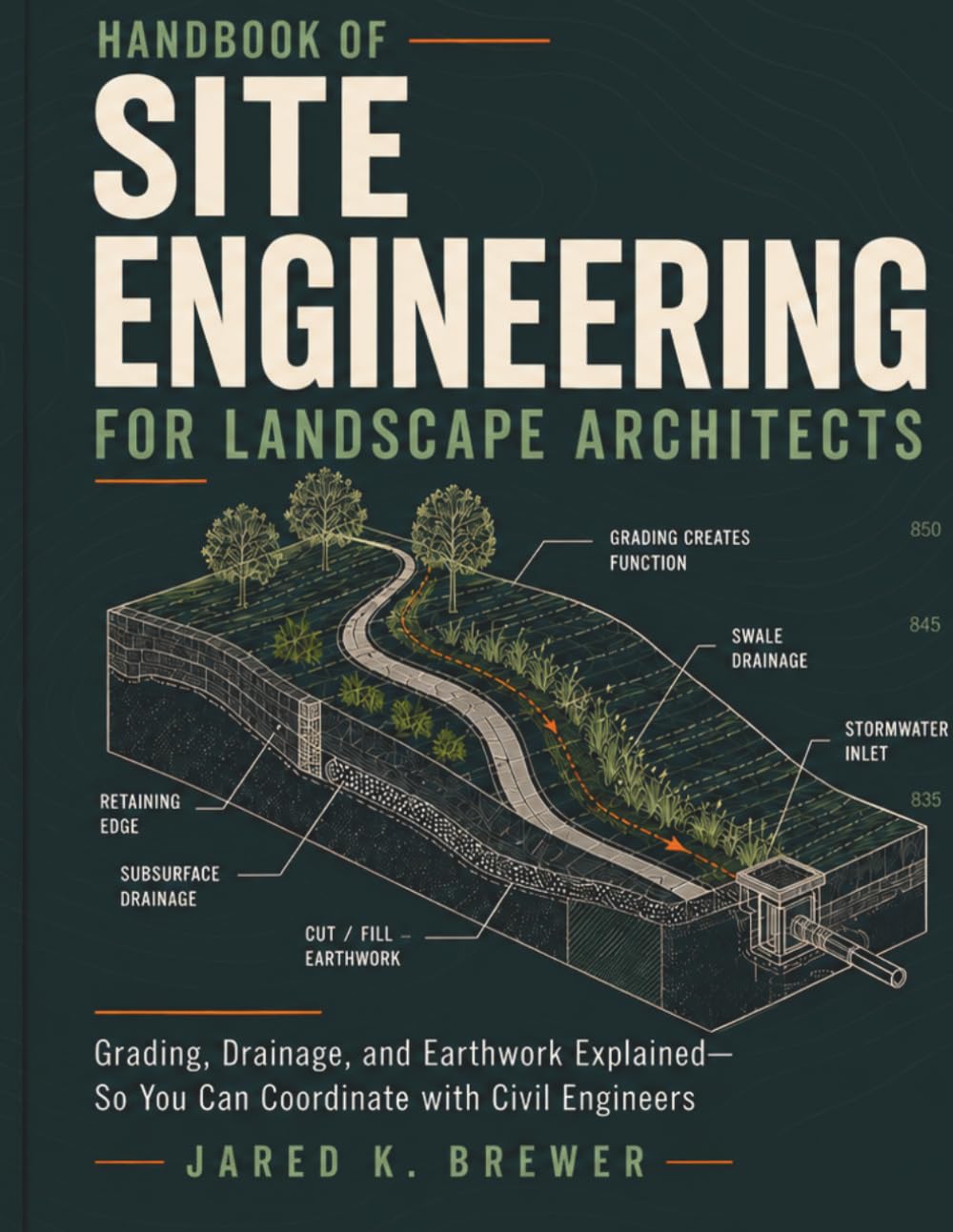 ler totalmente HANDBOOK OF SITE ENGINEERING FOR LANDSCAPE ARCHITECTS: Grading, Drainage, and Earthwork Explained—So You Can Coordinate with Civil Engineers