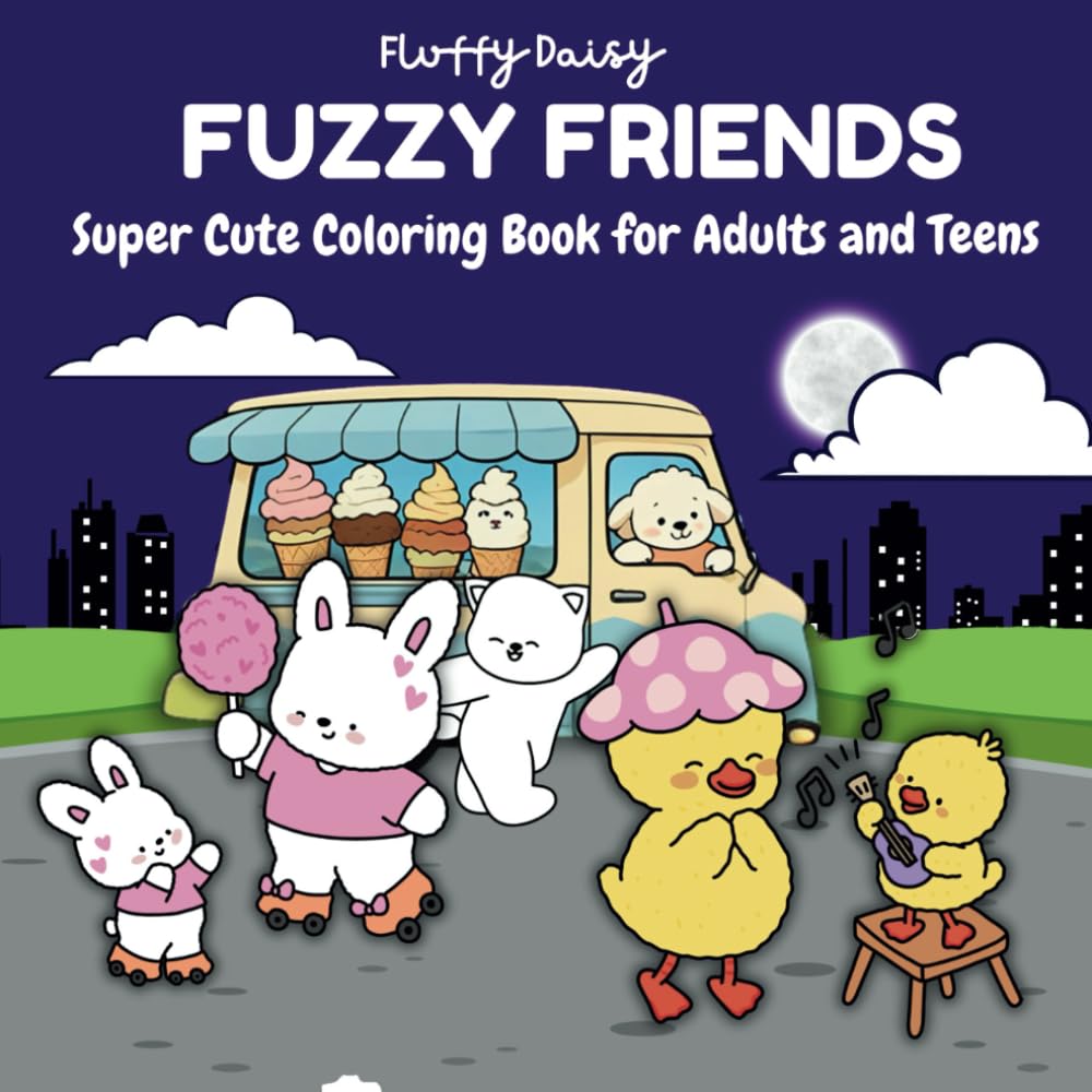 Fuzzy Friends: super cute coloring book for adults and teens Adorable Animal Pals for Relaxation and Fun (Bold & Easy) baixar o livro de graça