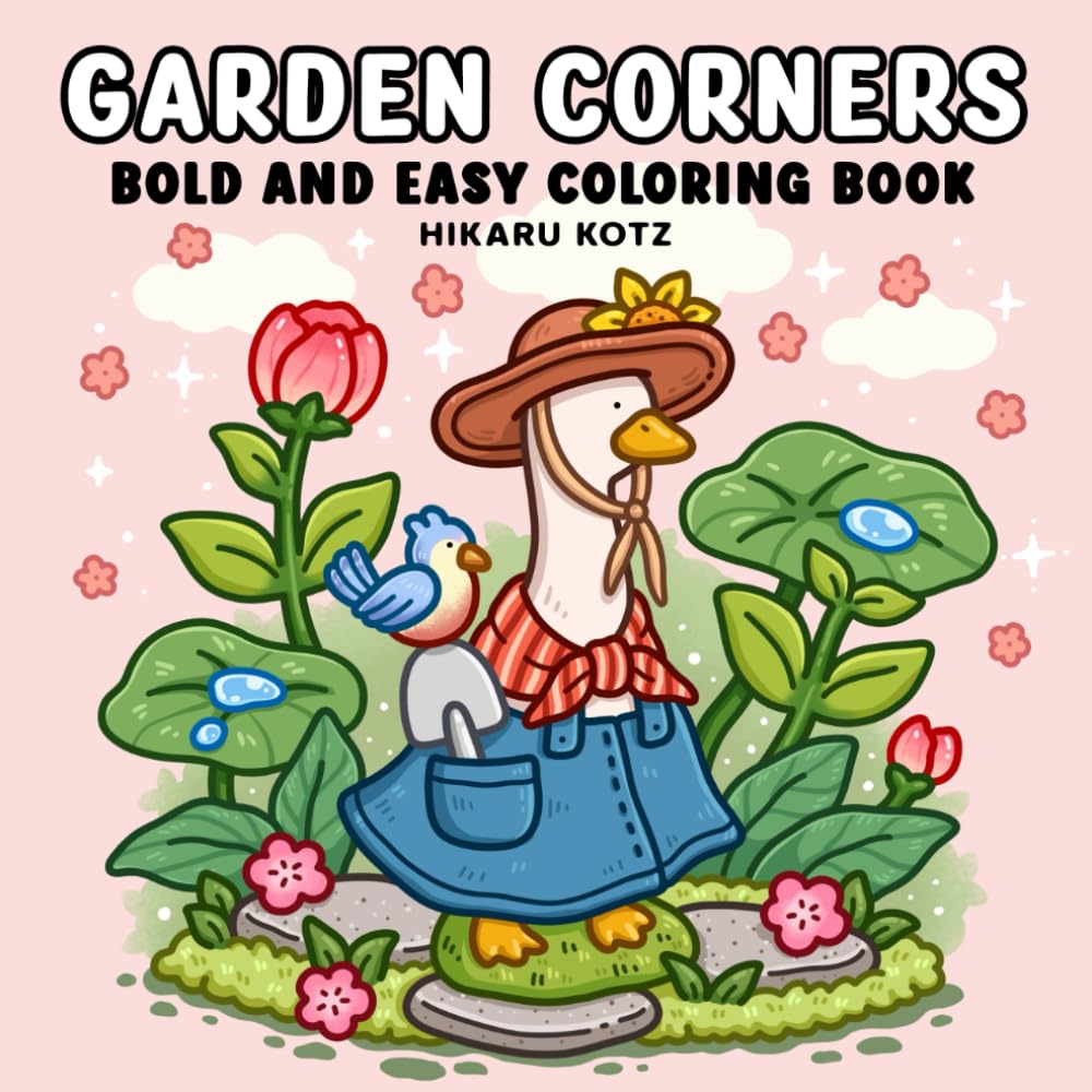 ler totalmente Garden Corners: Bold and Easy Coloring Book for Adults and Teens (Bold & Easy Coloring Book)