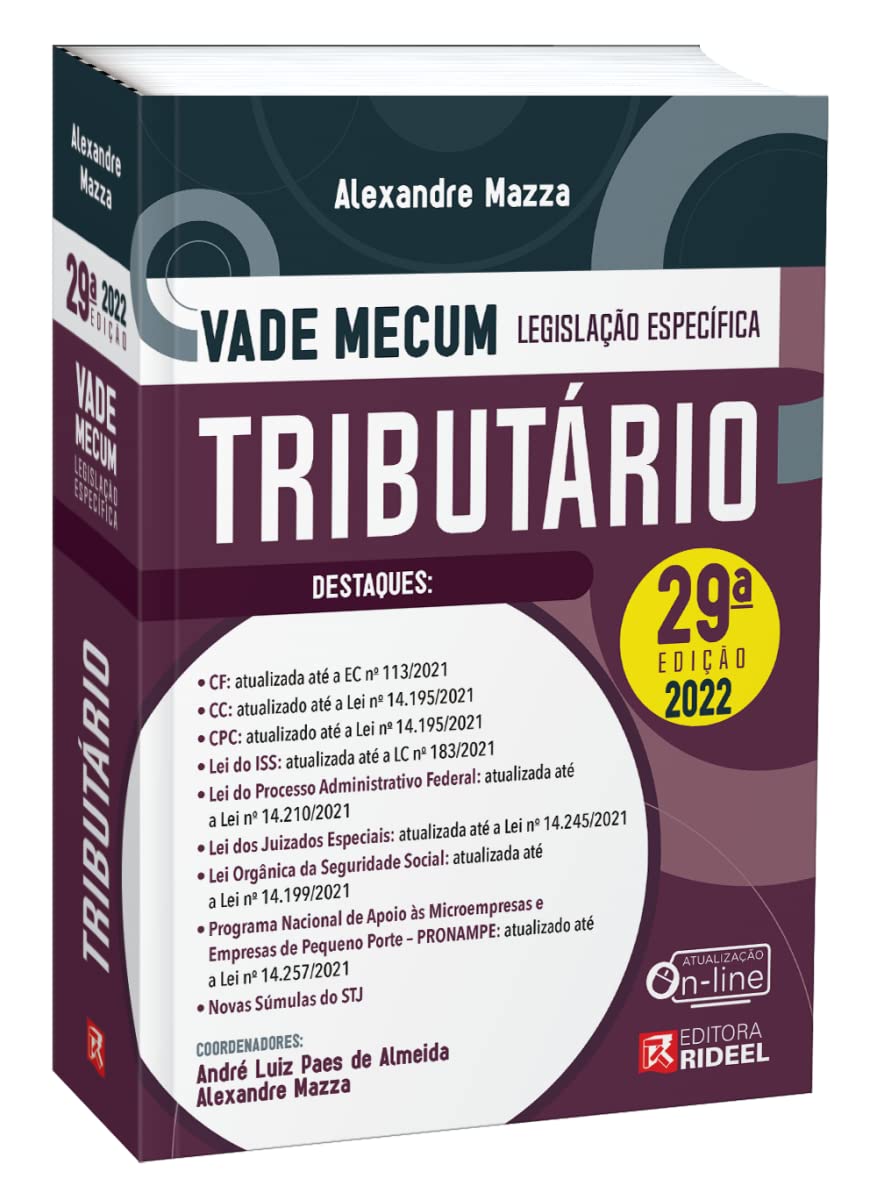 Vade Mecum Tributário - Legislação Específica - 29ª Edição (2022) baixar livro de graça