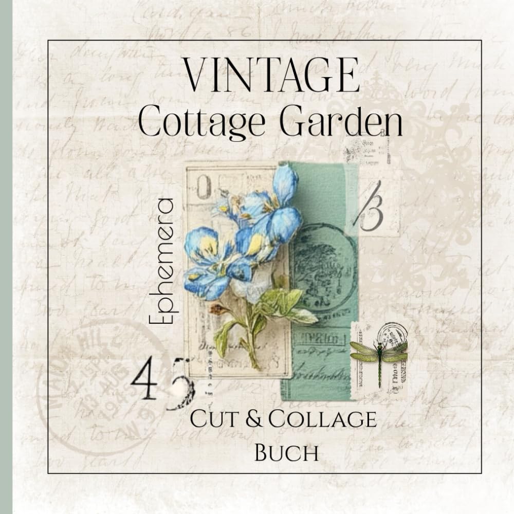 ler totalmente Vintage Cottage Garden: Ephemera Cut & Collage Buch (German Edition)