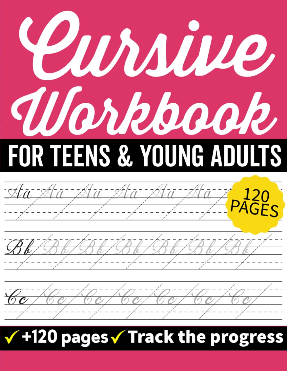 ler totalmente Cursive Workbook for Teens & Young Adults: Calligraphy Practice Tracing Book for Kids & Young Adults to Master Uppercase and Lowercase Letters
