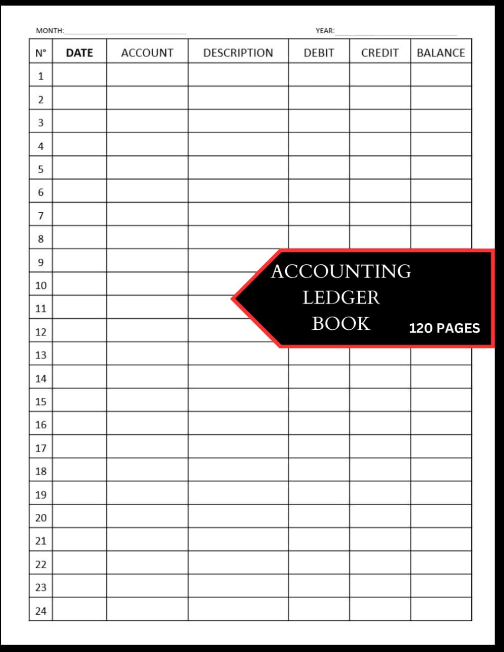Accounting Ledger Book: Simple Accounting Ledger for Bookkeeping, Small Business and Personnel Financial Planning / Monthly Income and Expense Log Book 8.5 X 11 baixar o livro de graça