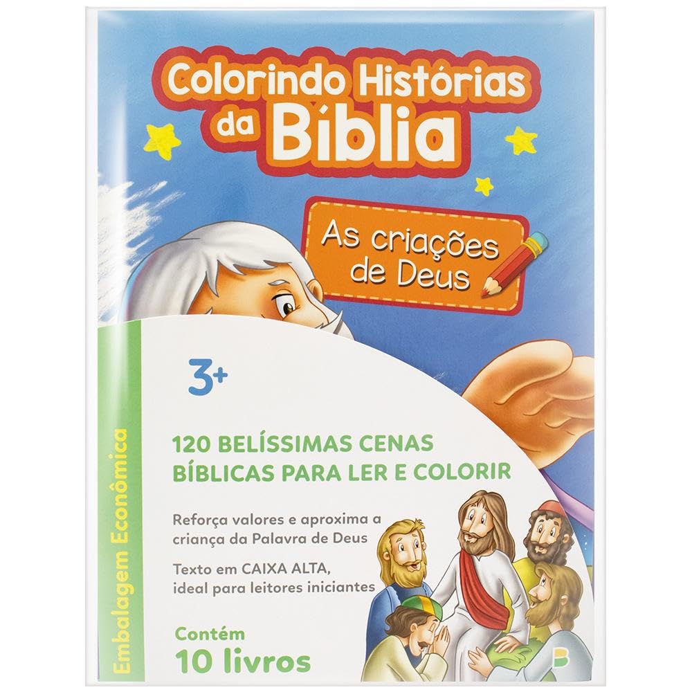 ler totalmente Colorindo histórias da Bíblia-Kit c/10 Und.