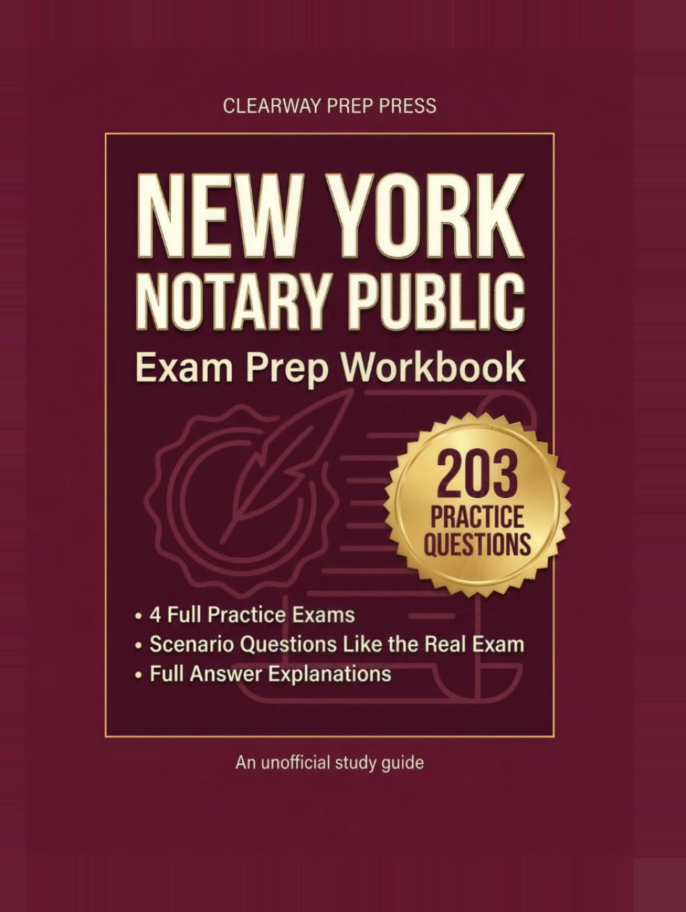 ler totalmente New York Notary Public Exam Prep: Unofficial Study Guide with 200+ Practice Questions, 4 Full Practice Exams, Answer Explanations & Scenario Drills (2026 Edition)