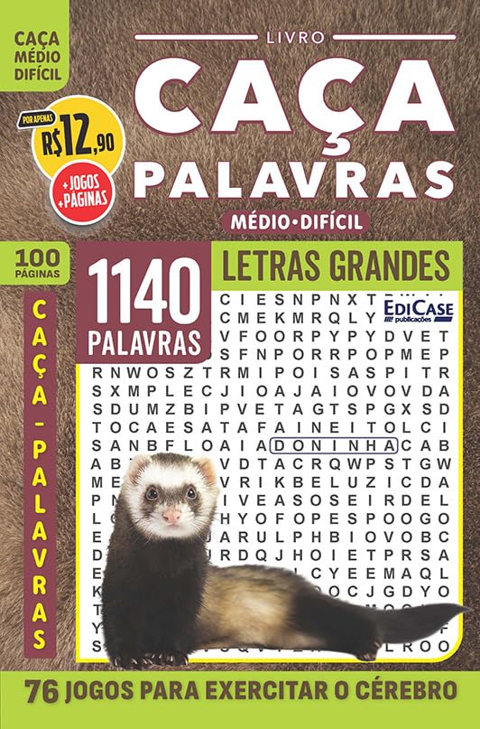 Livro Caça-Palavras ed.101 - 100 págs.- Médio/Difícil: 76 Jogos para exercitar o cérebro baixar o livro de graça