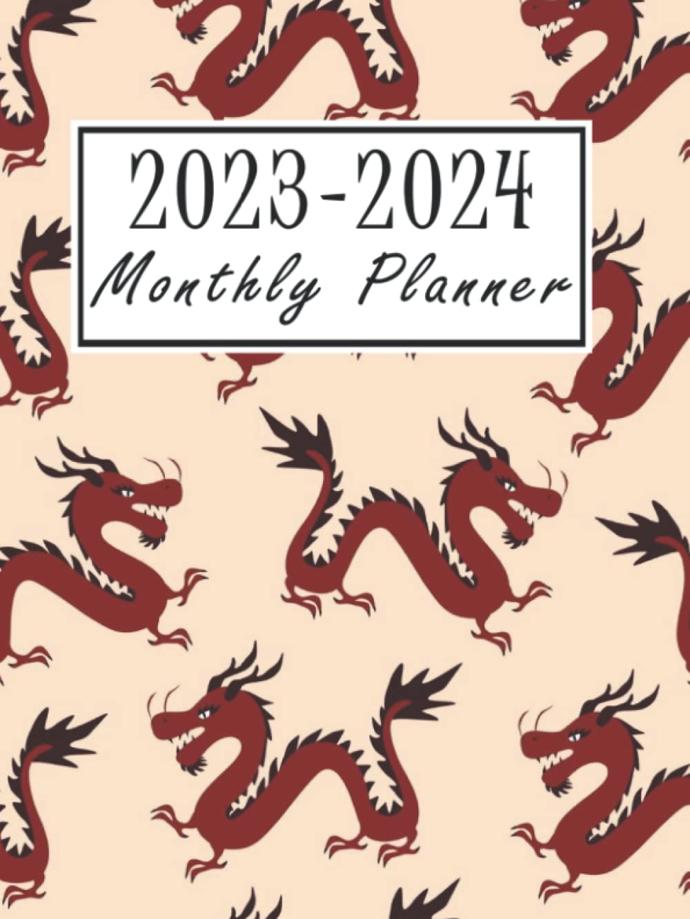 2023-2024: Dragon Weekly Two Year Planner - Pretty Design 24 Months at a Glance Simple Schedule Organizer & Agenda |... & Contacts Log (Academic Planner) baixar livro de graça