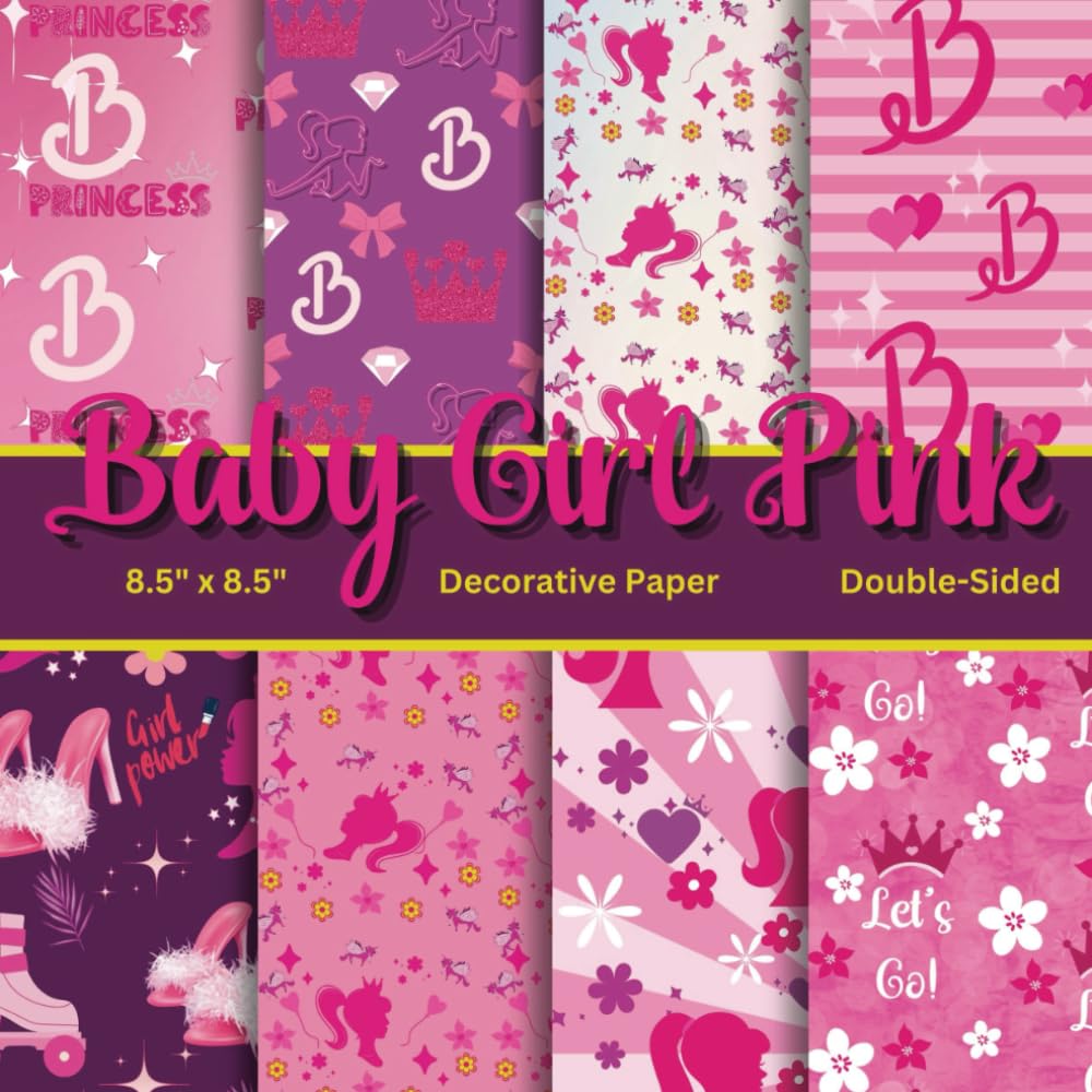 Baby Girl Pink: Scrapbook Paper baixar livro de graça