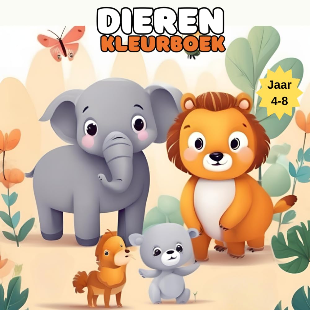 Dieren Kleurboek voor Kinderen (4-8 jaar): Leuke en leerzame dierillustraties om in te kleuren baixar livro de graça