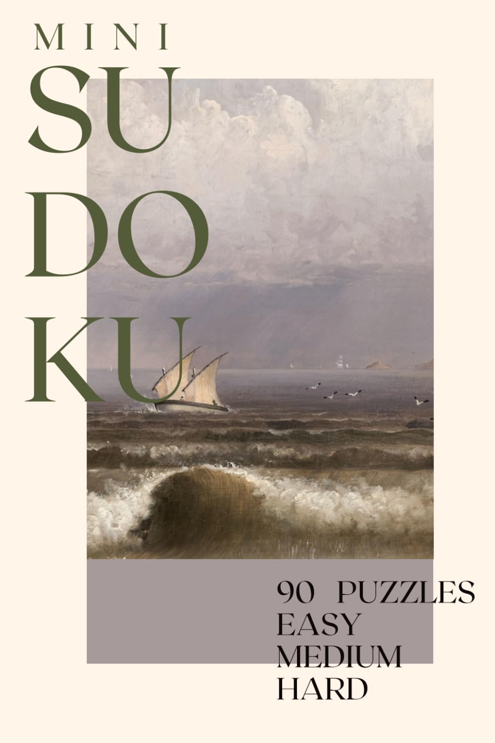 capítulo por capítulo baixar Mini Travel Sudoku: Easy, Medium & Hard Pocket-Sized Puzzles – Vintage Brushstrokes: Stormy Seas (Mini Travel Puzzles, 4x6 inches)