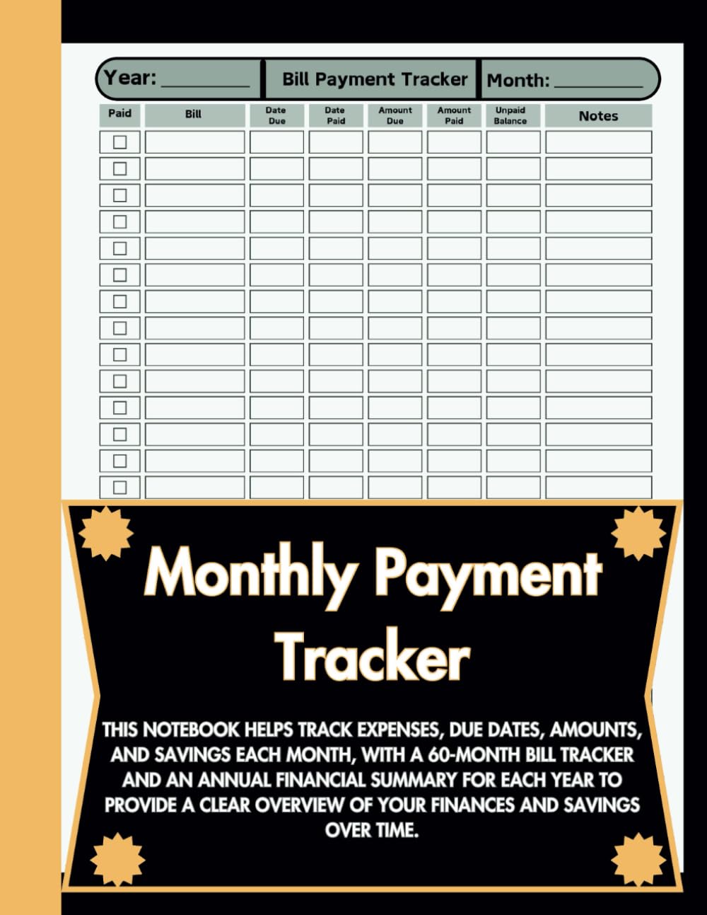 "5-Year Bill Payment Tracker: Expense Planner & Budgeting Logbook | Finance Organizer Notebook" baixar livro de graça