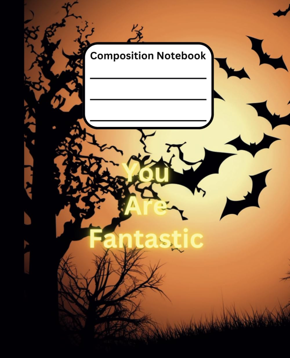 capítulo por capítulo baixar Halloween Composition Notebook: College Ruled, 7.5x9.25, Glossy Cover, 110 Pages, Version 3