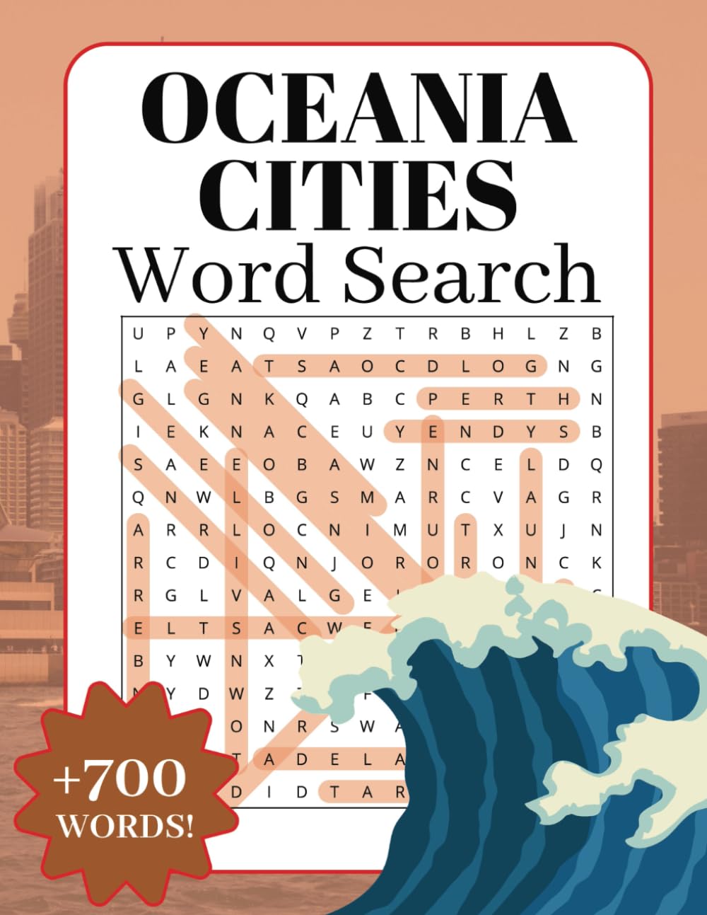 Oceania Cities Word Search: Travel Word Puzzle Find Book baixar livro de graça
