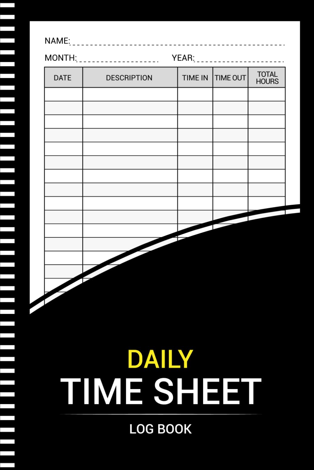 capítulo por capítulo baixar Daily Time Sheet log book: Work Hours Time Sheets Log For Employees (108 Pages 6"x9" Inches)