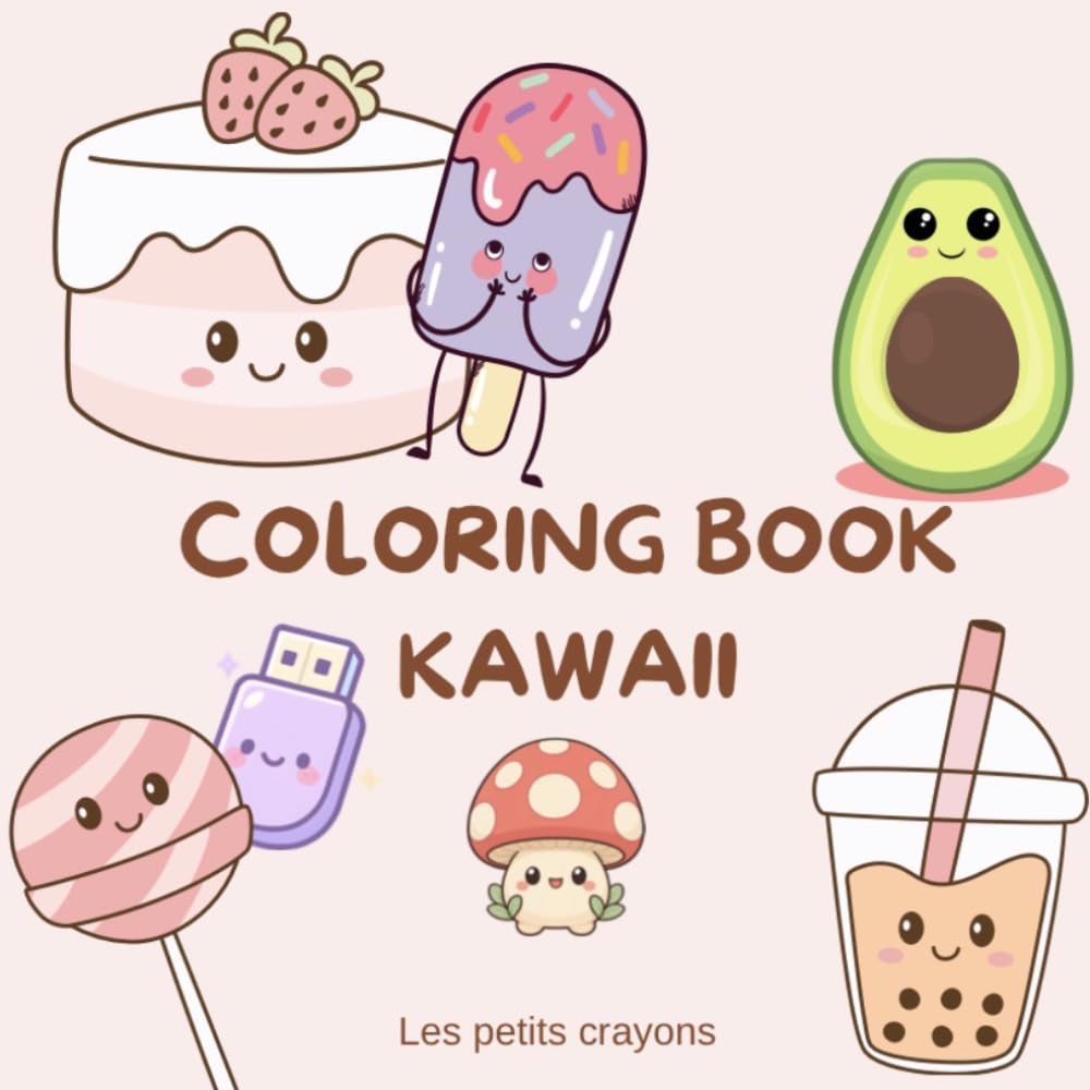 Coloring book kawaii: 36 Cute Drawings for the Whole Family baixar livro de graça