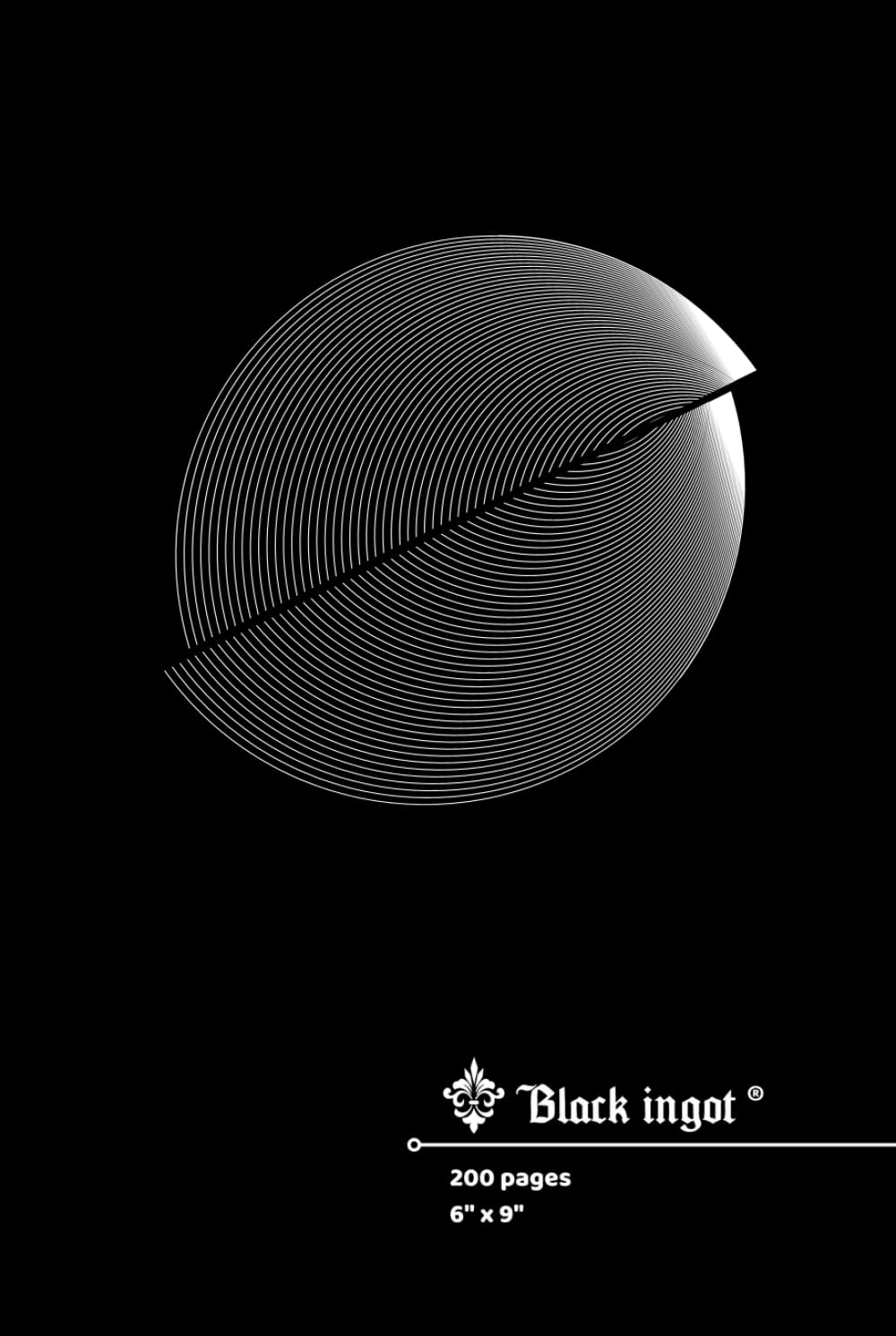 capítulo por capítulo baixar Personalized Notebook Customized Black Hardcover Journal and Notepad with Lined Pages: Abstract 3D Design - Optical Illusion