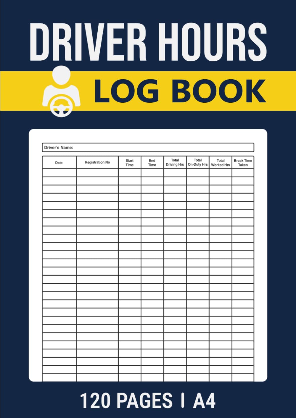 ler totalmente Driver Hours Log Book: Driving Hours and Working Time Record for Truckers, Lorry Drivers and Delivery Employees