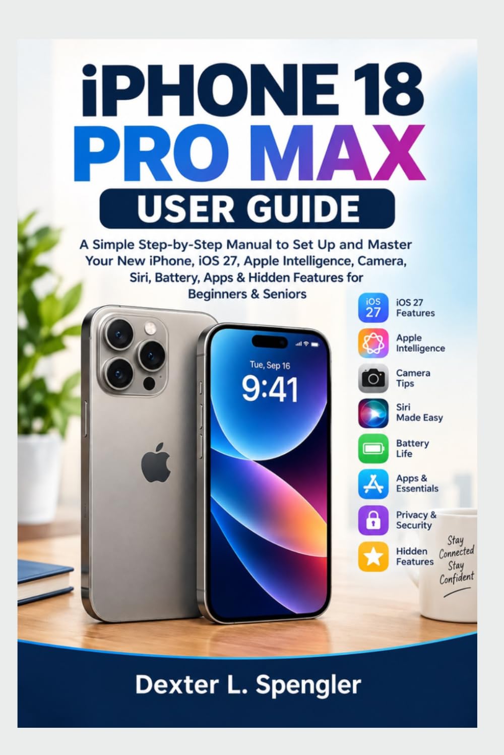ler totalmente IPHONE 18 PRO MAX USER GUIDE: A Simple Step-by-Step Manual to Set Up and Master Your New iPhone, iOS 27, Apple Intelligence, Camera, Siri, Battery, Apps & Hidden Features for Beginners & Seniors