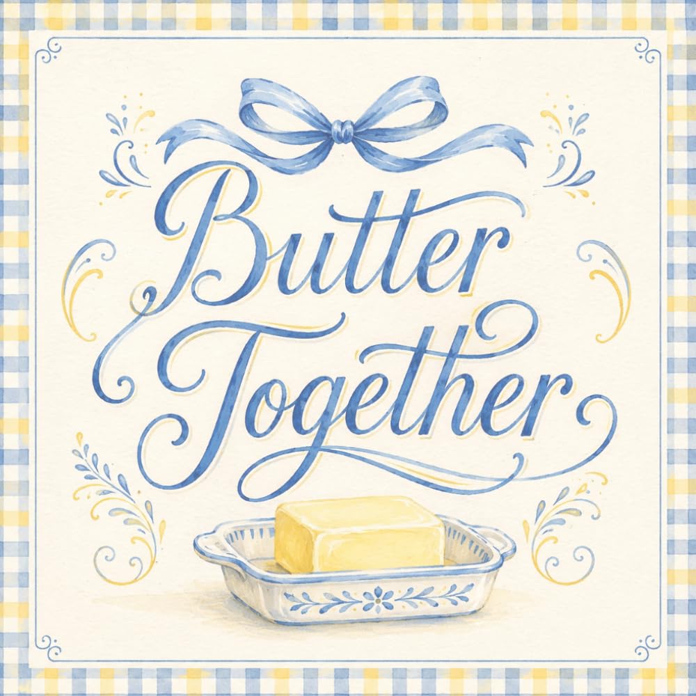 Butter Together: Farmhouse Bridal Shower Guest Book and Gift Log | Gingham Design | 8.5 x 8.5 Inch Sign In Book for Wishes, Advice and Memories baixar livro de graça