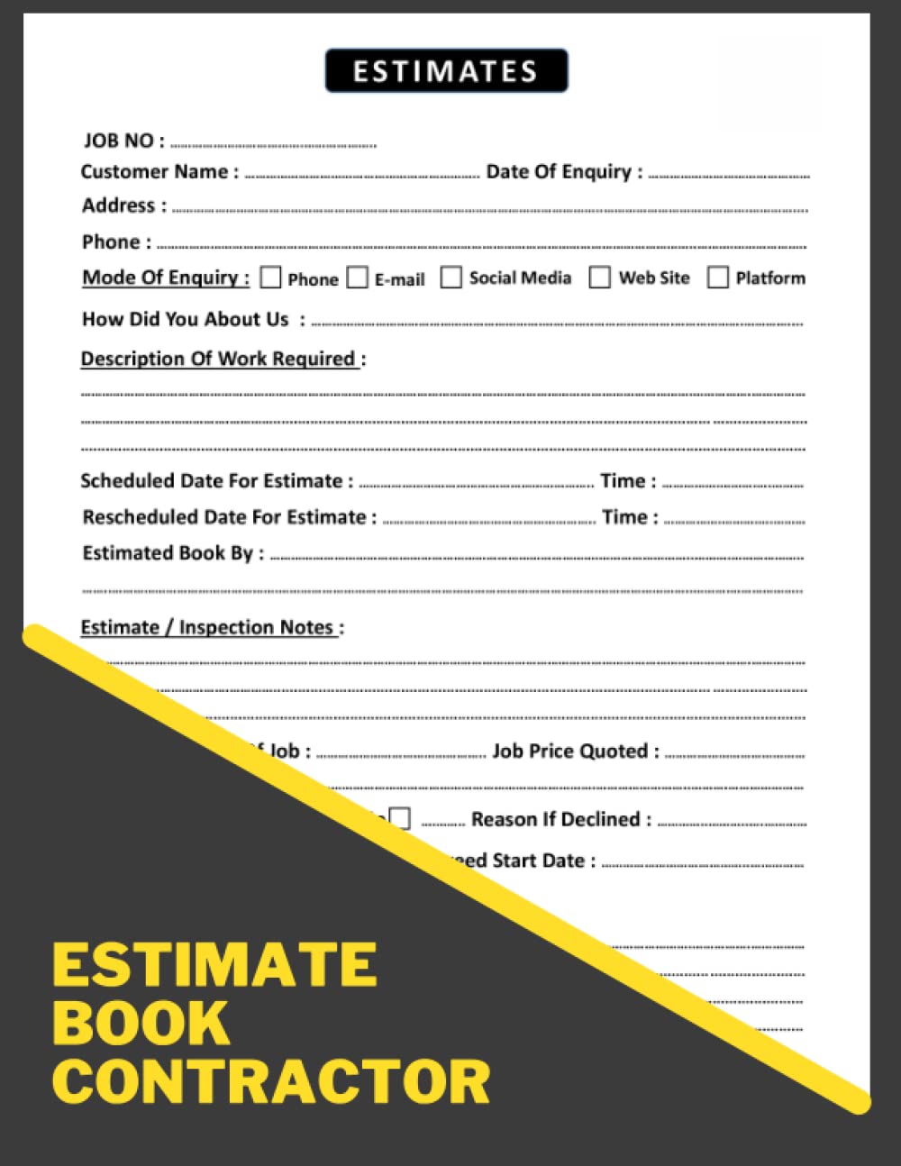ler totalmente Estimate Book Contractor: A Comprehensive Guide to Accurate Project Estimation and Budgeting | Manage Construction Projects