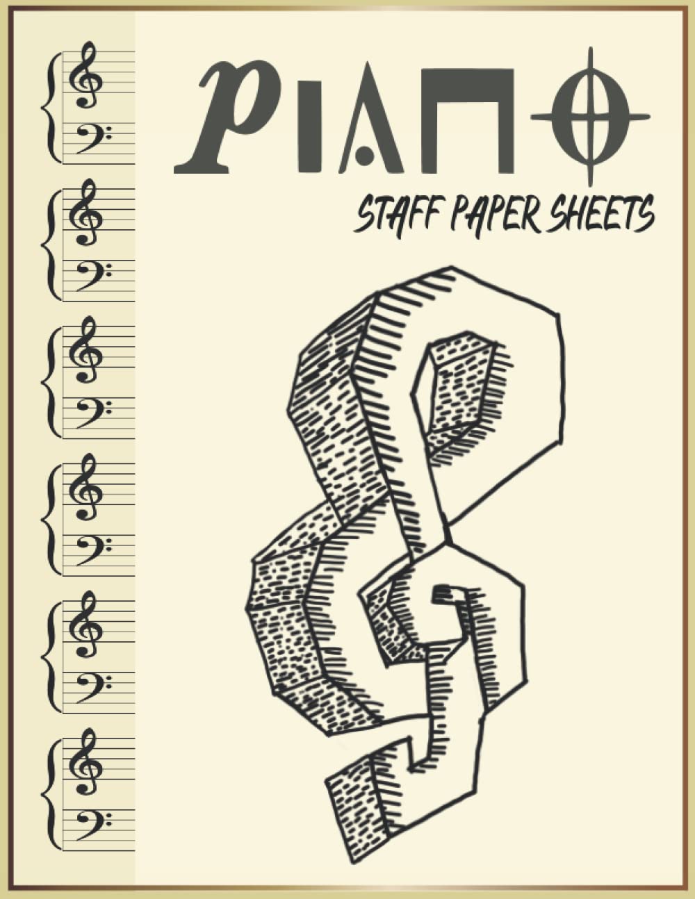 capítulo por capítulo baixar Piano Journal: Blank Piano Sheets | A Treble Clef And Bass Clef Staff Manuscript Paper Journal for Pianist