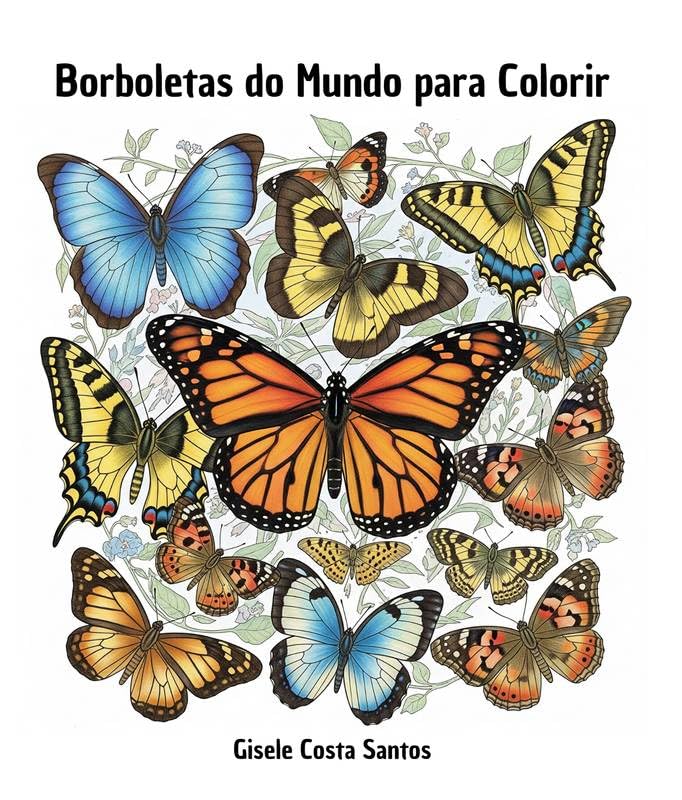 Borboletas do Mundo para Colorir baixar o livro de graça