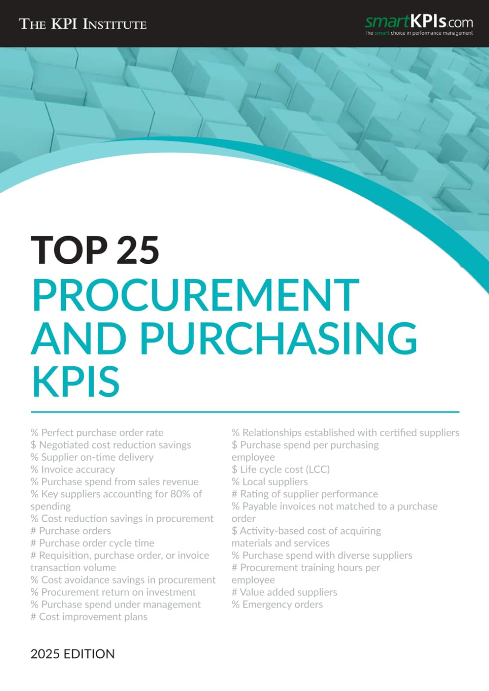 ler totalmente Top 25 Procurement and Purchasing KPIs - 2025 Edition