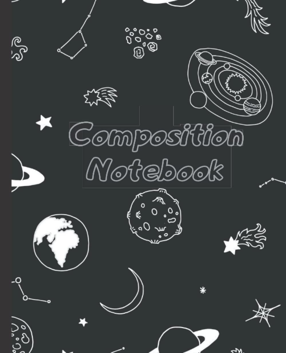ler totalmente Composition Notebook: Space Black and White/Wide Ruled Lined Paper Notebook Journal for Writing Notes.., for Kids, School, Students... / 110 Pages