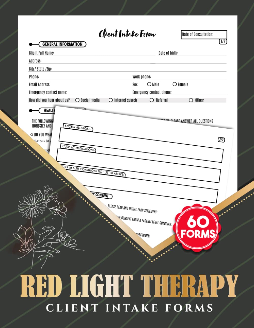capítulo por capítulo baixar Red Light Therapy Client Intake Forms: Light Emitting Diode Questionnaire & Consent Logbook for Estheticians, Med Spas & Beauty Clinics | 60+ Forms, 120 Two-Sided Pages