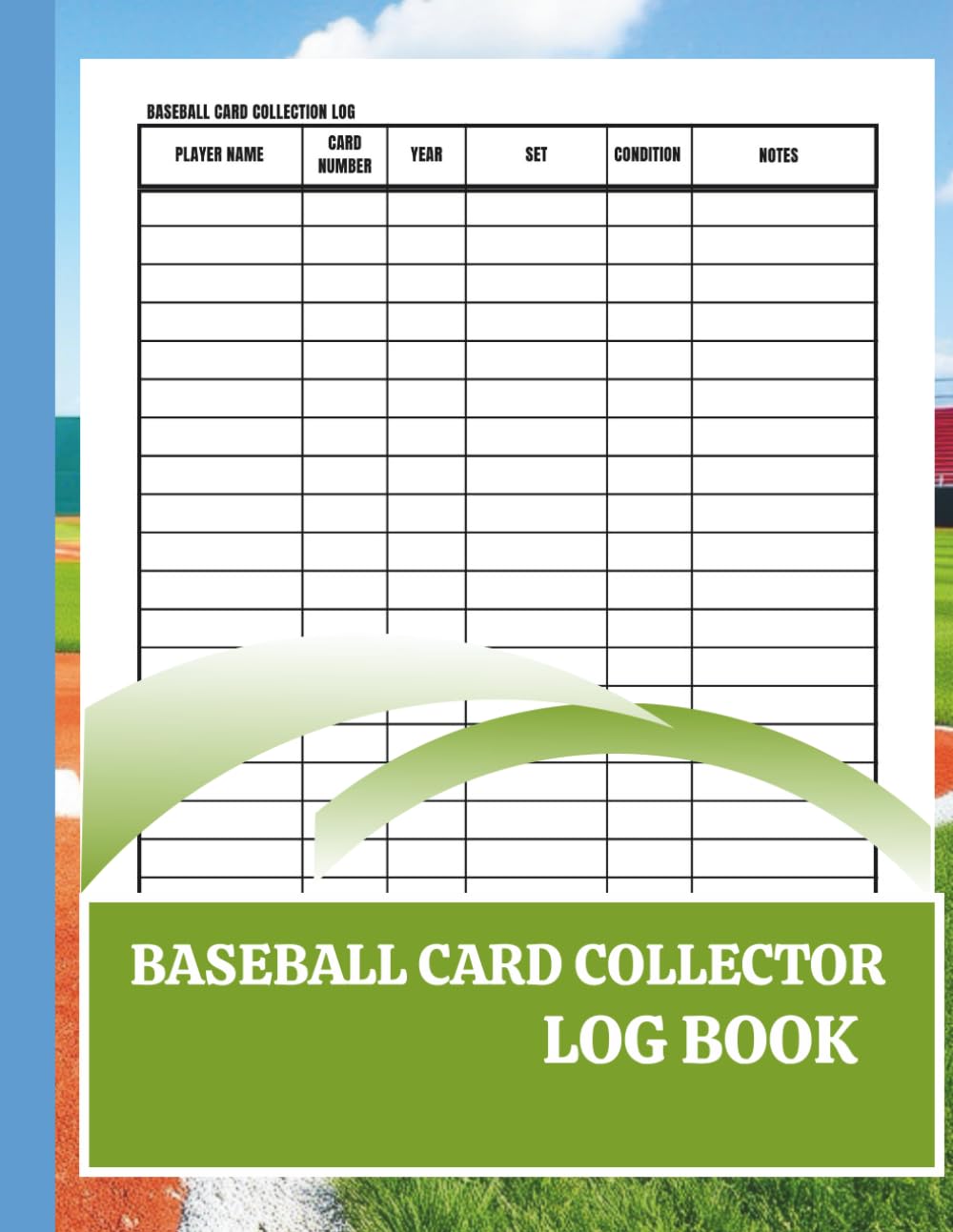 ler totalmente Baseball Card Collection Logbook, Sport trading card collector journal,Baseball Inventory Log Book to Track your Card Collections, Keep a Detailed... Sports Cards, Large Size 8.5 x 11 Inches