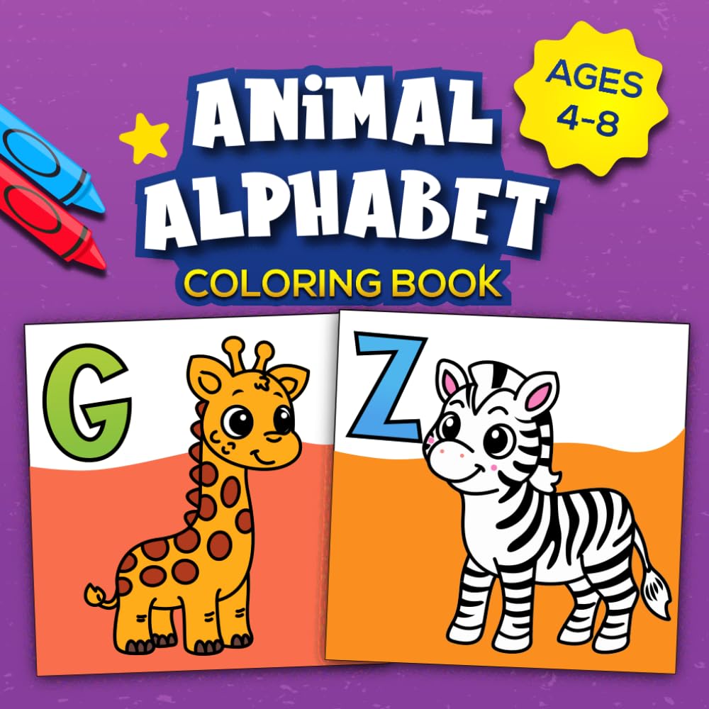 Animal Alphabet Coloring Book: Cute A–Z Animal Poses for Kids (Little Learners Coloring Series) baixar o livro de graça