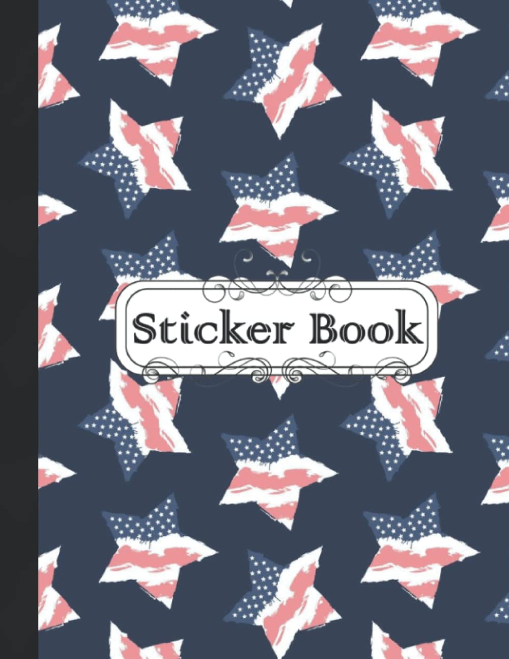 ler totalmente Sticker Book: Blank Sticker Book Album, Sticker Books For Girls 4-8 Blank, Sticker Album, Sticker Collecting Book For Adults, Cute American Flag Cover.