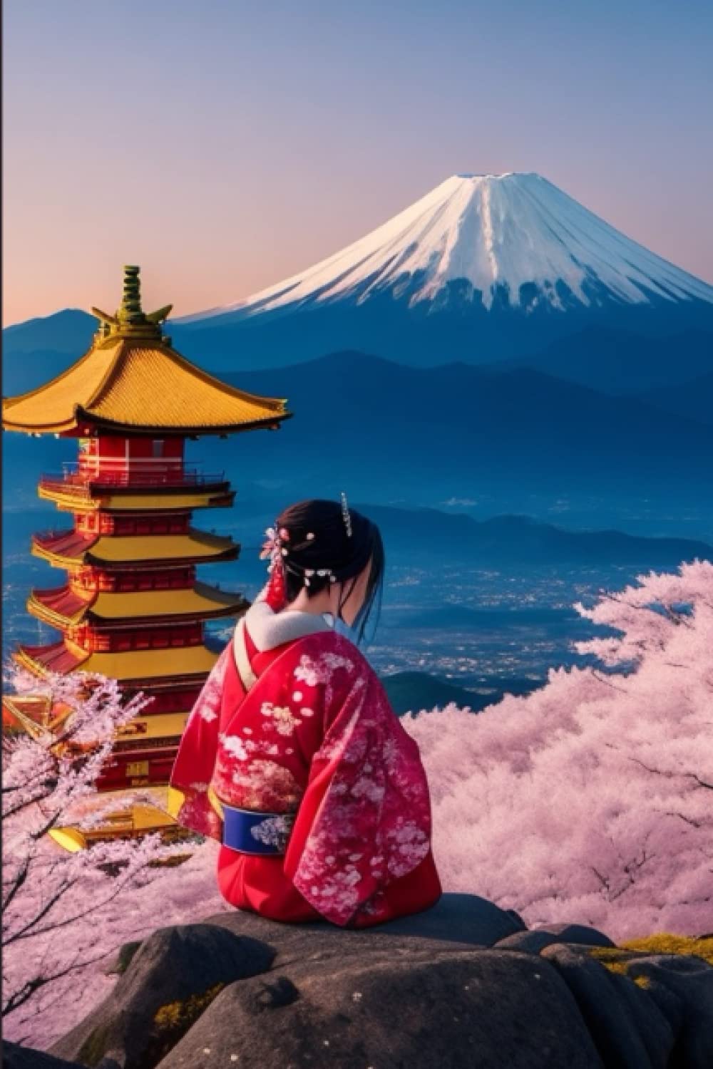 capítulo por capítulo baixar Fuji mountain notebook: Japanese Colorful Blank Lined Notebook | Fuji mountain Landscape | Geisha Journal | 6x9 inches | 160 pages | College Ruled Notebook