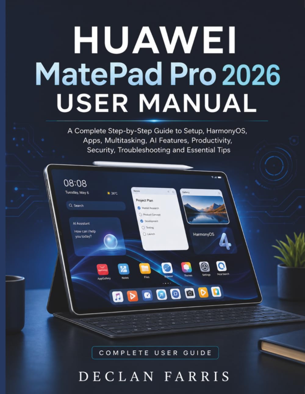 capítulo por capítulo baixar Huawei MatePad Pro 2026 User Manual: A Complete Step-by-Step Guide to Setup, HarmonyOS, Apps, Multitasking, AI Features, Productivity, Security, Troubleshooting and Essential Tips