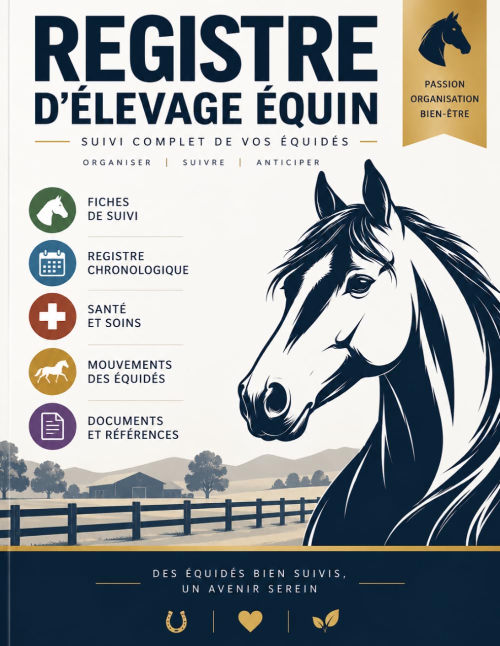 Registre d’Élevage Équin: Cahier pratique pour organiser les soins, événements et documents baixar o livro de graça