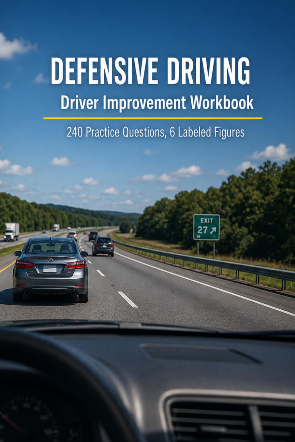 ler totalmente Defensive Driving and Driver Improvement Workbook: Space Management, Hazard Perception, Speed and Stopping Distance, Impairment, and Collision Avoidance with 240 Practice Questions