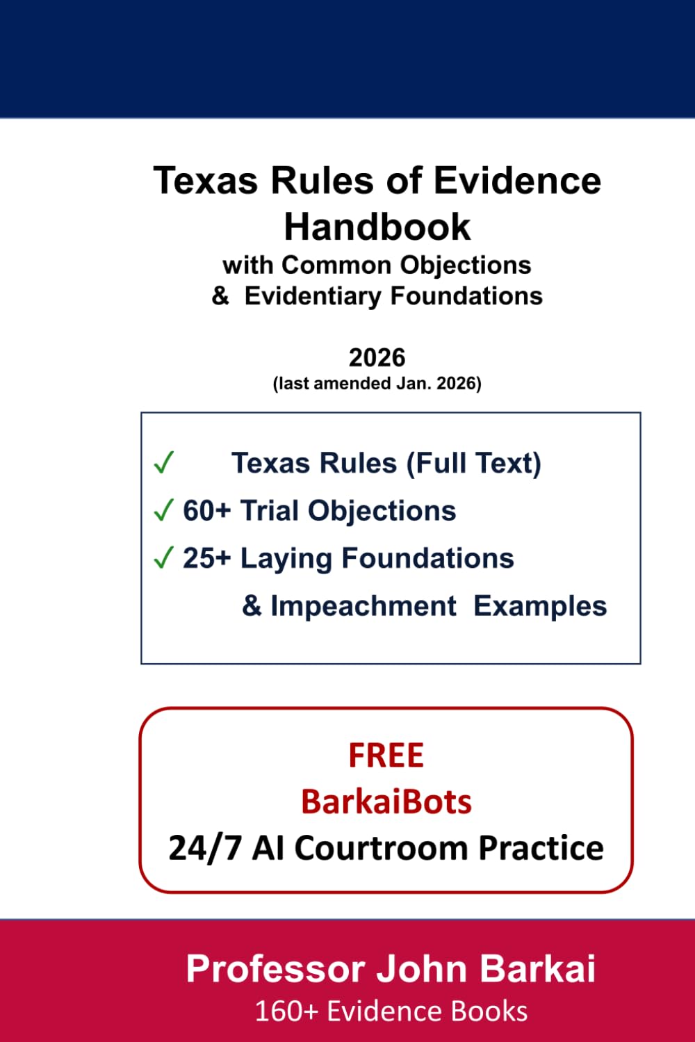 Texas Rules of Evidence Handbook with Common Objections & Evidentiary Foundations baixar o livro de graça