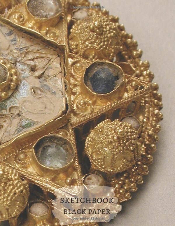 970–1030 Ottonian Golden Brooch Black paper sketchbook: Premium Cover Masterpiece Notebook Workbook for Painting Sketching Writing Drawing Doodling... idea For art lovers, Extra Large Sketchpad baixar livro de graça