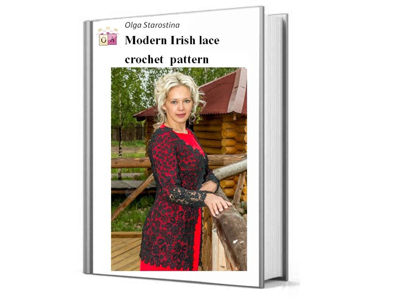 ler totalmente Black cardigan crochet pattern modern irish lace (Modern Irish Crochet Lace Pattern) (English Edition)