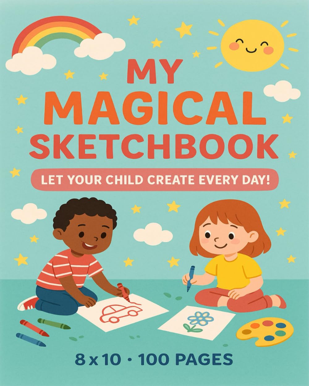 ler totalmente Sketch Book, Notebook for Drawing, Writing, Painting, Sketching or Doodling: 100 Pages, 8 x 10