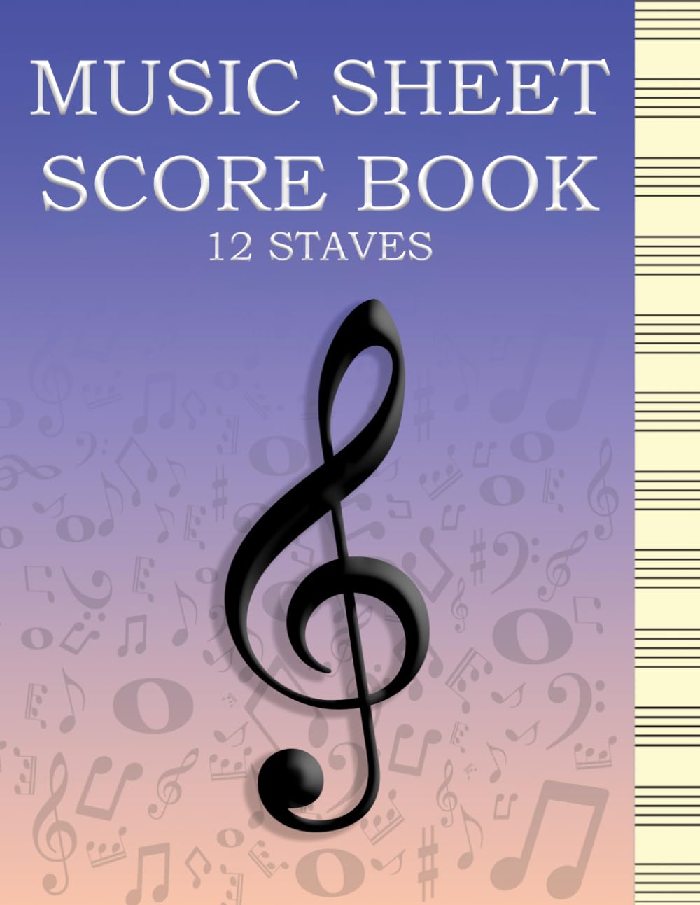 ler totalmente MUSIC SHEET SCORE BOOK 12 STAVES CREAM PAPER: Blank Cream sheet music notebook |12 staves per page | 120 pages | A4 size | Ideal for composing, practice and songwriting | Manuscript book