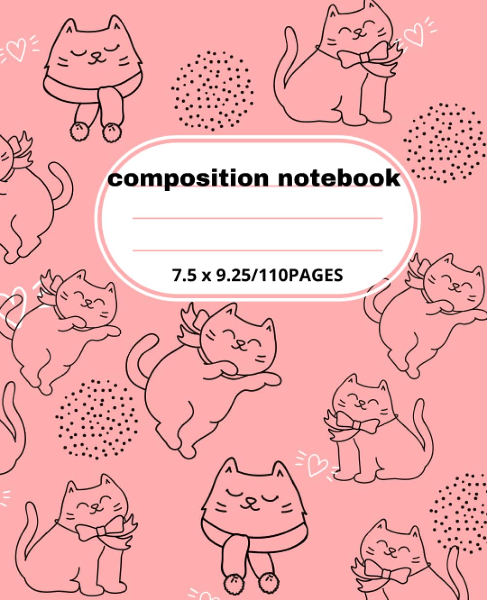 capítulo por capítulo baixar cat composition notebooks unlined: Notebook For Kids, Teens, Girls, Boys, And Students, Wide Ruled Lined Paper Notebook Journal 7.5" x 9.25" 110 PAGES