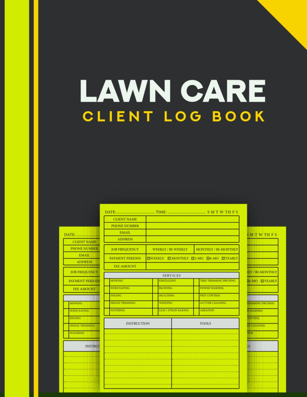 Lawn Care Client Log Book: Record Customer Information for Landscaping, Simple Lawn Mowing, Find Job Data Easily baixar o livro de graça
